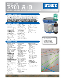Graphic: Sell Sheet for Wood Flooring Adhesive WFR-930